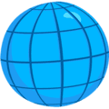 🌐 Globe dengan Meridian Messenger