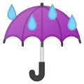☔ Payung dengan Tetesan Hujan Google