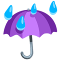 ☔ Payung dengan Tetesan Hujan Messenger