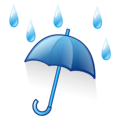 ☔ Payung dengan Tetesan Hujan