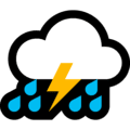 ⛈️ Awan dengan Petir dan Hujan Microsoft