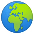 🌍 Globe Menampilkan Eropa Afrika Google