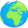 🌍 Globe Menampilkan Eropa Afrika Messenger