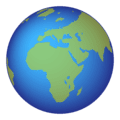 🌍 Globe Menampilkan Eropa Afrika