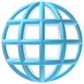 🌐 Globe dengan Meridian Apple