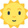 🌞 Matahari dengan Wajah Mozilla