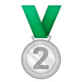 🥈 Medali Juara 2 Emojipedia