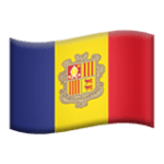 🇦🇩 Bendera Andorra Apple