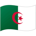 🇩🇿 Bendera Aljazair Google