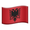 🇦🇱 Bendera Albania Apple