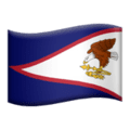 🇦🇸 Bendera Samoa Amerika Apple