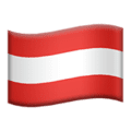 🇦🇹 Bendera Austria Apple