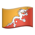 🇧🇹 Bendera Bhutan Apple