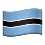 🇧🇼 Bendera Botswana Apple