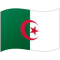 🇩🇿 Bendera Aljazair Google