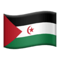 🇪🇭 Bendera Sahara Barat Apple