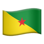 🇬🇫 Bendera Guyana Prancis Apple