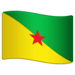 🇬🇫 Bendera Guyana Prancis WhatsApp