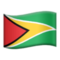 🇬🇾 Bendera Guyana Apple