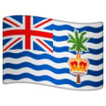 🇮🇴 Bendera Wilayah Samudra Hindia Britania WhatsApp