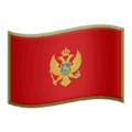 🇲🇪 Bendera Montenegro Apple