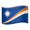 🇲🇭 Bendera Kepulauan Marshall Apple