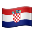 🇭🇷 Bendera Kroasia Apple