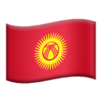 🇰🇬 Bendera Kirgizstan Apple