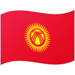🇰🇬 Bendera Kirgizstan Google