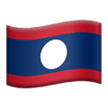 🇱🇦 Bendera Laos Apple
