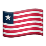🇱🇷 Bendera Liberia Apple