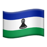 🇱🇸 Bendera Lesotho Apple