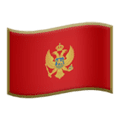 🇲🇪 Bendera Montenegro Apple