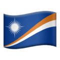 🇲🇭 Bendera Kepulauan Marshall Apple
