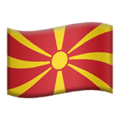 🇲🇰 Bendera Makedonia Utara Apple