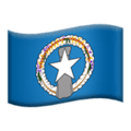 🇲🇵 Bendera Kepulauan Mariana Utara Apple