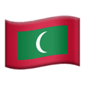🇲🇻 Bendera Maladewa Apple