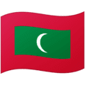 🇲🇻 Bendera Maladewa Google