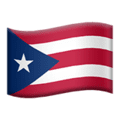 🇵🇷 Bendera Puerto Riko Apple