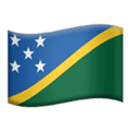 🇸🇧 Bendera Kepulauan Solomon Apple