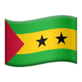 🇸🇹 Bendera Sao Tome dan Principe Apple