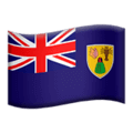 🇹🇨 Bendera Kepulauan Turks dan Caicos Apple