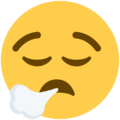 😮‍💨 Wajah Mengembuskan Napas Twitter