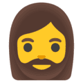 🧔‍♀️ Wanita Berjanggut Google