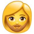 🧔‍♀️ Wanita Berjanggut WhatsApp