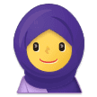 🧕 Wanita dengan Kerudung Samsung