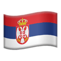 🇷🇸 Bendera Serbia Apple