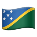 🇸🇧 Bendera Kepulauan Solomon Apple