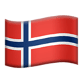 🇸🇯 Bendera Svalbard dan Jan Mayen Apple