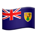 🇹🇨 Bendera Kepulauan Turks dan Caicos Apple